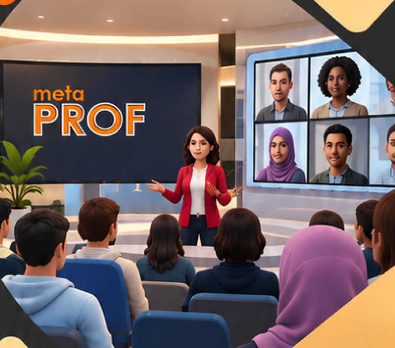 Illustration of a MetaPROF virtual workshop
